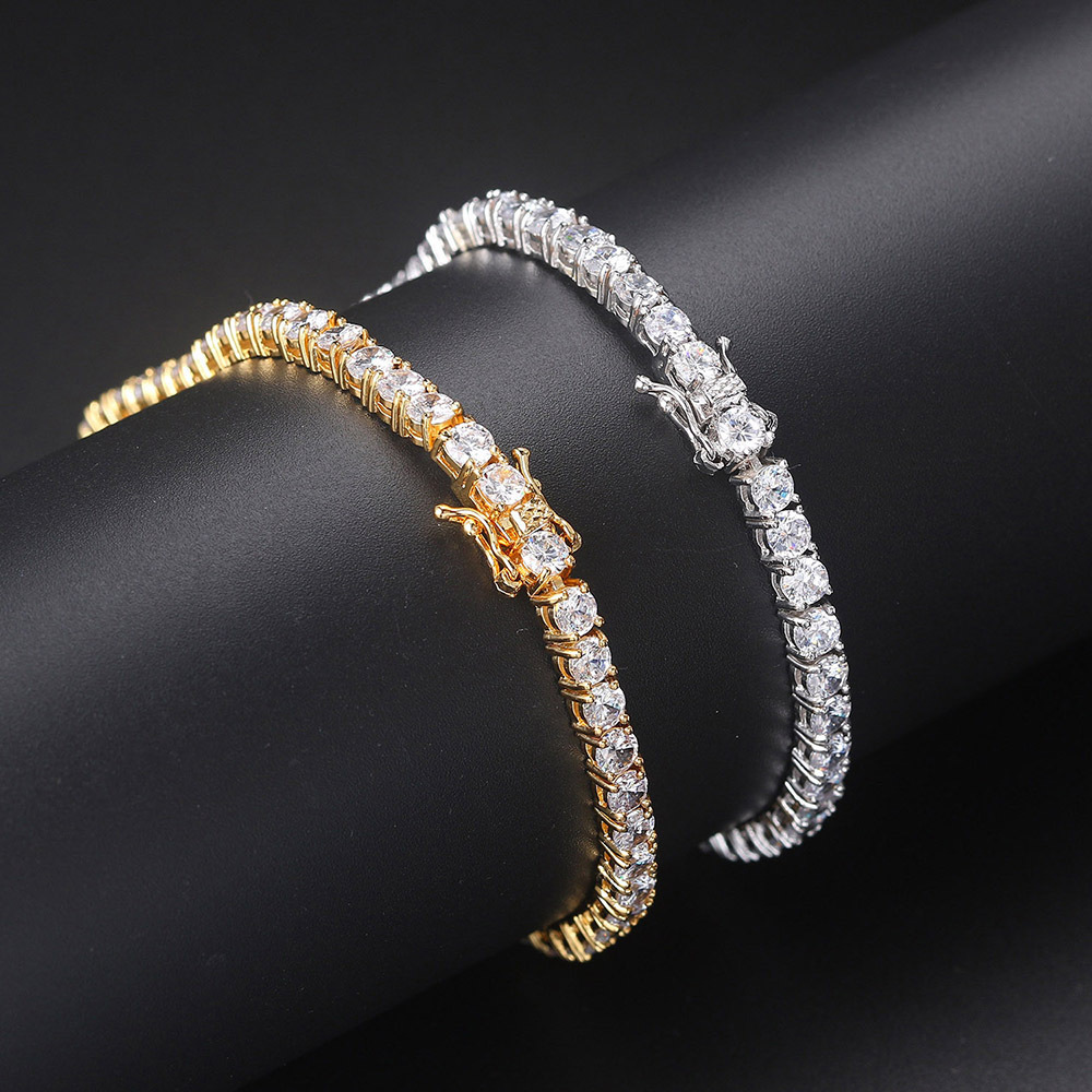 歐美爆款！桑莫石鑲鑽Tennis Bracelet高級手鏈【男女同款】送精美禮盒