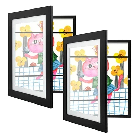 Kids Art Frames【兒童藝術相框】木質翻蓋磁吸油畫儲存盒