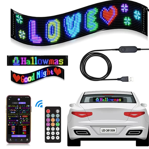 汽車超薄柔性藍牙 LED 螢幕