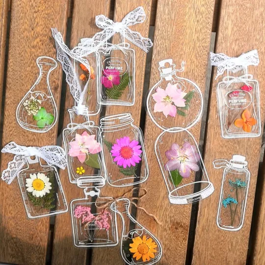 【500pcs】網路熱銷-乾花書籤 DIY 套裝