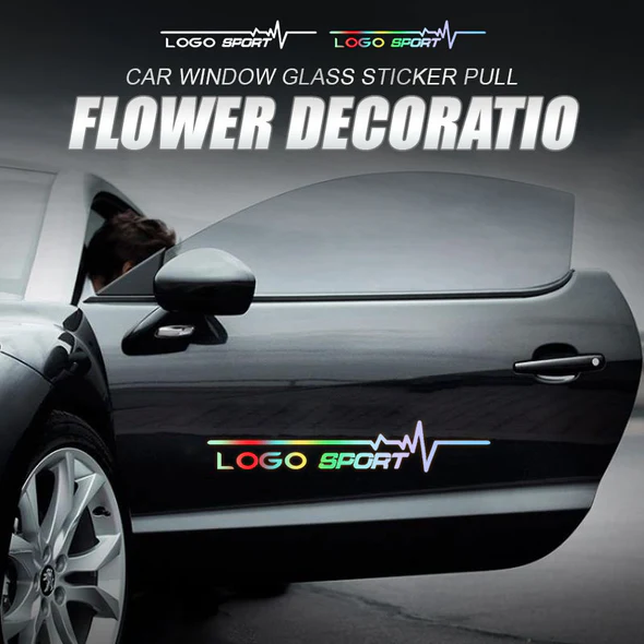 【車型訂製】車窗玻璃貼拉花裝飾三角窗貼紙4PCS（買2送2）