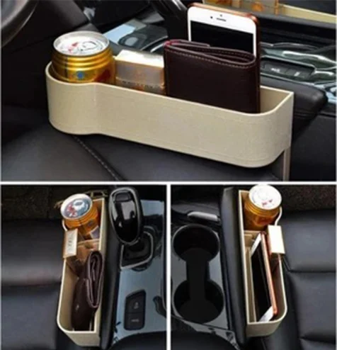 高檔皮革多功能汽車座椅收納盒