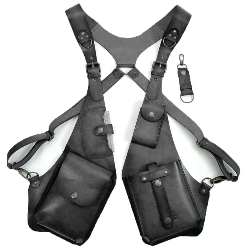 【Anti-theft Harness】復古朋克多功能皮革隱形防盜背帶