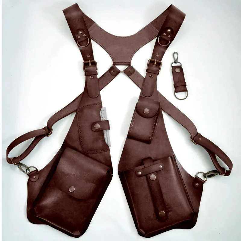 【Anti-theft Harness】復古朋克多功能皮革隱形防盜背帶
