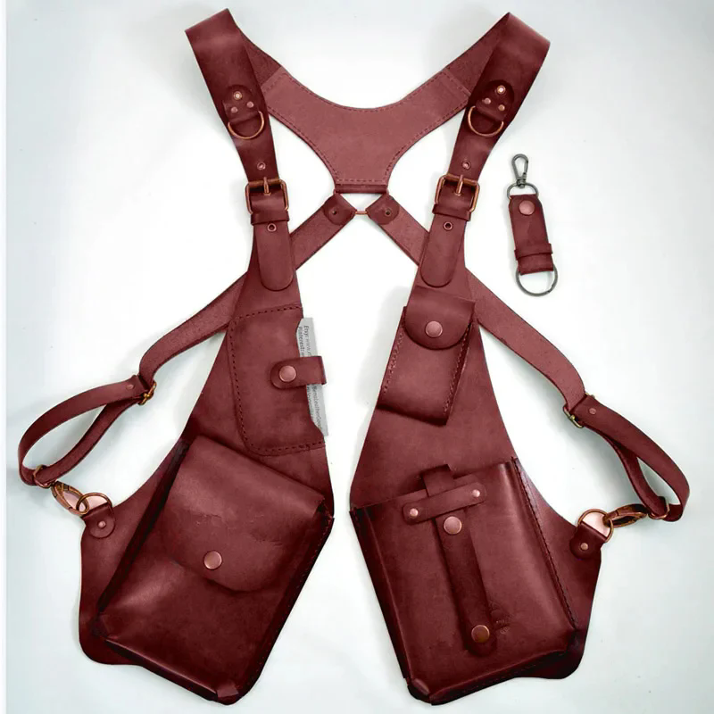 【Anti-theft Harness】復古朋克多功能皮革隱形防盜背帶