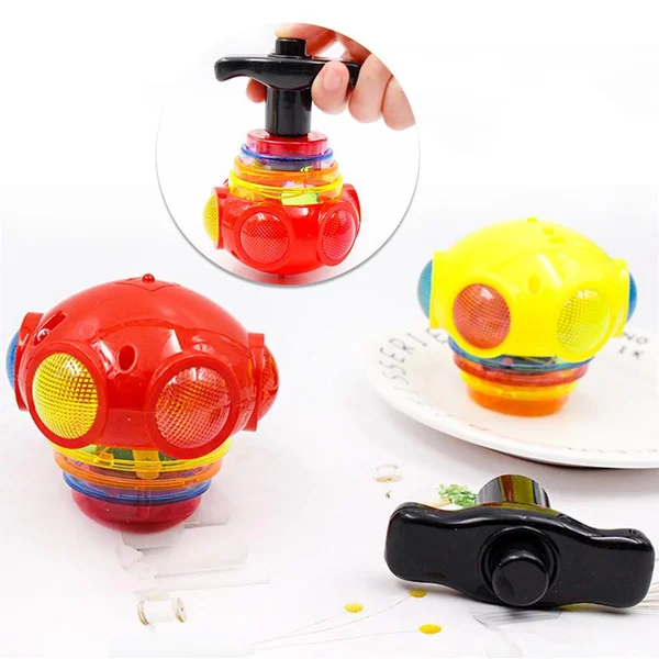 帶有發射器的音樂閃光旋轉玩具