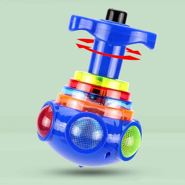 帶有發射器的音樂閃光旋轉玩具