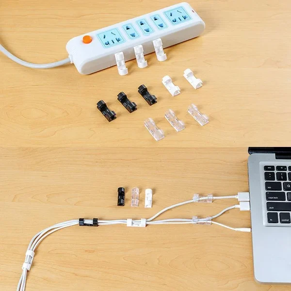 【清倉！200入】理線器[升級款強力背膠]電線固定扣免釘無痕