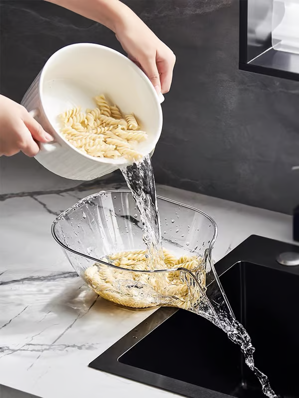 【買1送2】多功能廚房洗菜水果瀝水籃