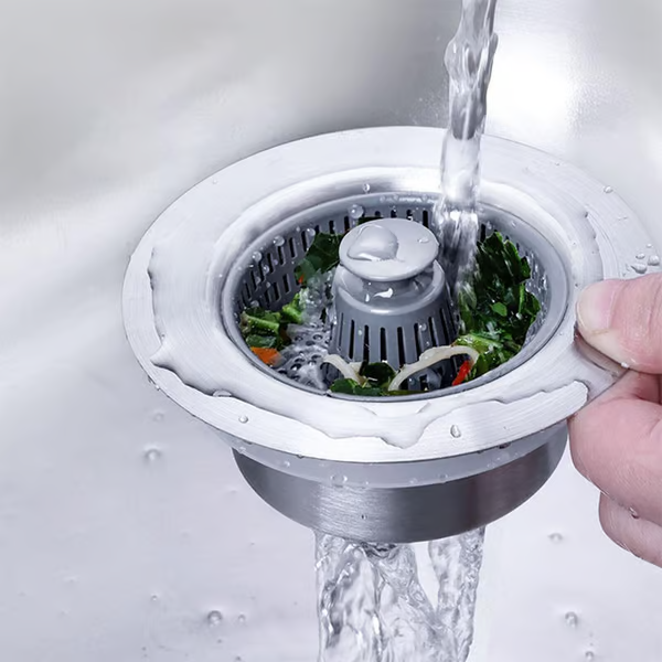 【買1送2】全新升級水槽彈跳核心排水過濾器