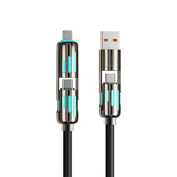 【買一送一】4 合 1 USB 充電線 mFish 快速充電 MAX 240W