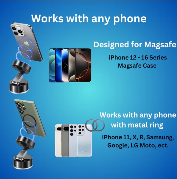 【Works With All Phones】MagGrip Pro X Series: Hyper Grip Technology, Military-Grade Hold