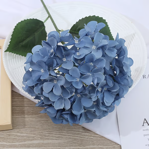 【買三送三】大隻戶外紫嫣单只磨毛绣球 DIY婚庆绣球花仿真花 摄影拍摄道具摆件人造繡球花 