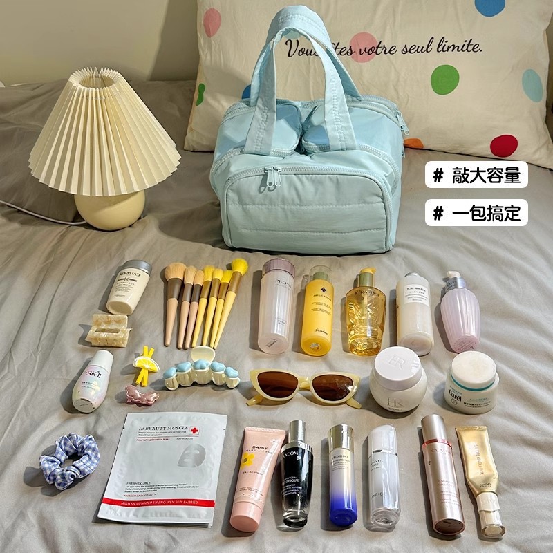 大容量寬開口旅行化妝包