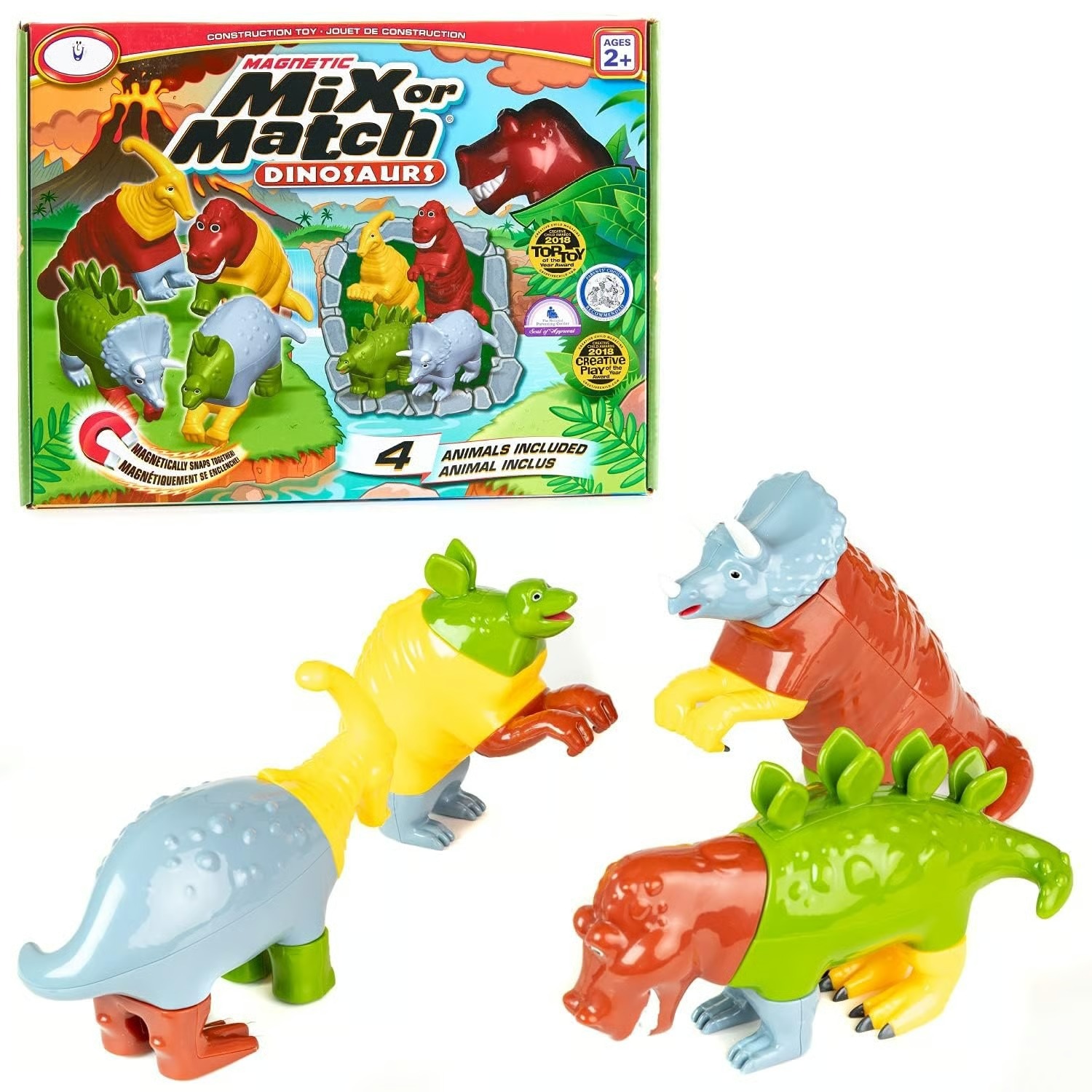 歐美熱賣玩具-Mixor Match磁性恐龍混合搭配玩具