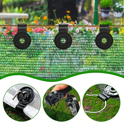 遮陽布重型鎖扣500PCS-用於溫室戶外花園農業遮陽布
