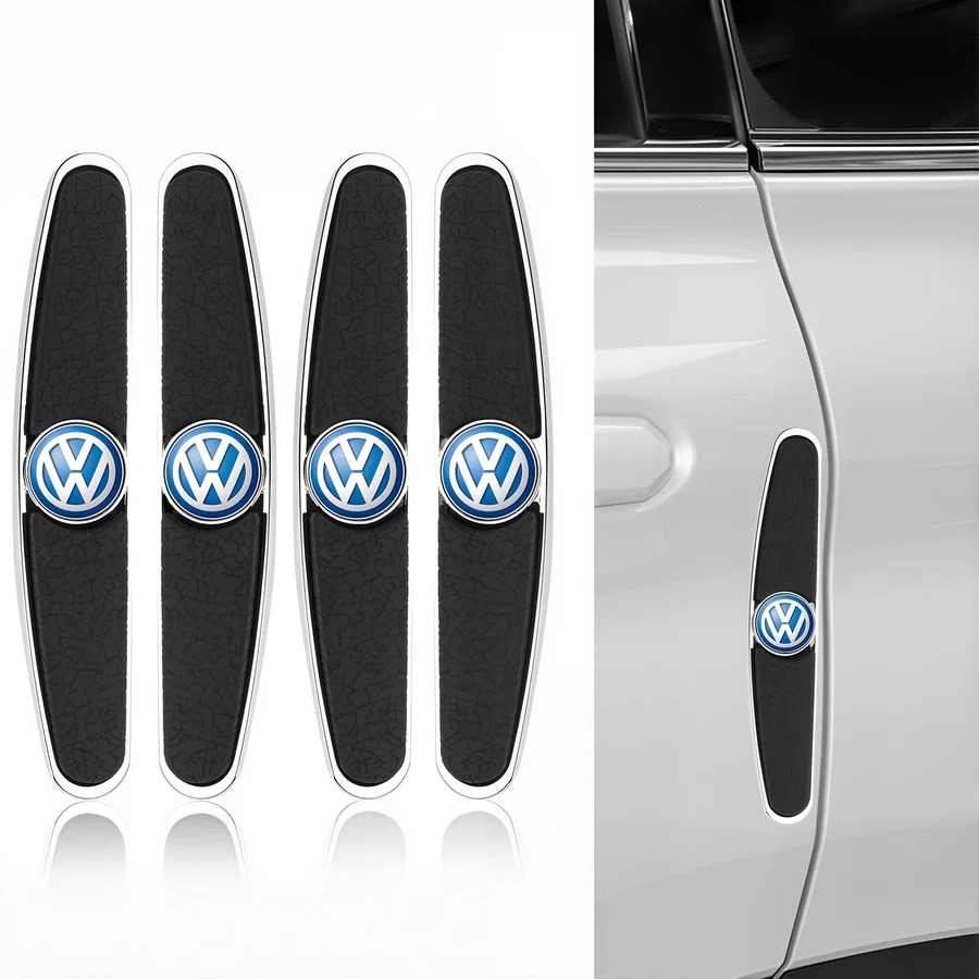 【LOGO客製】汽車門邊金屬防撞條通用型隱形裝飾(4 件/1 套)