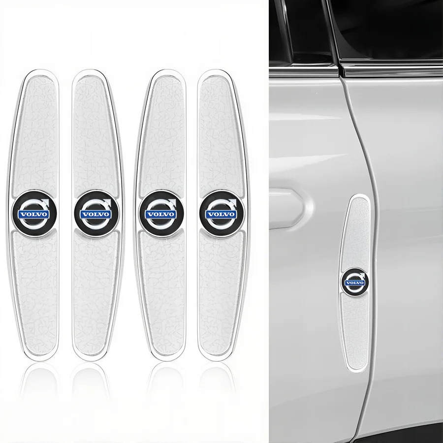 【LOGO客製】汽車門邊金屬防撞條通用型隱形裝飾(4 件/1 套)